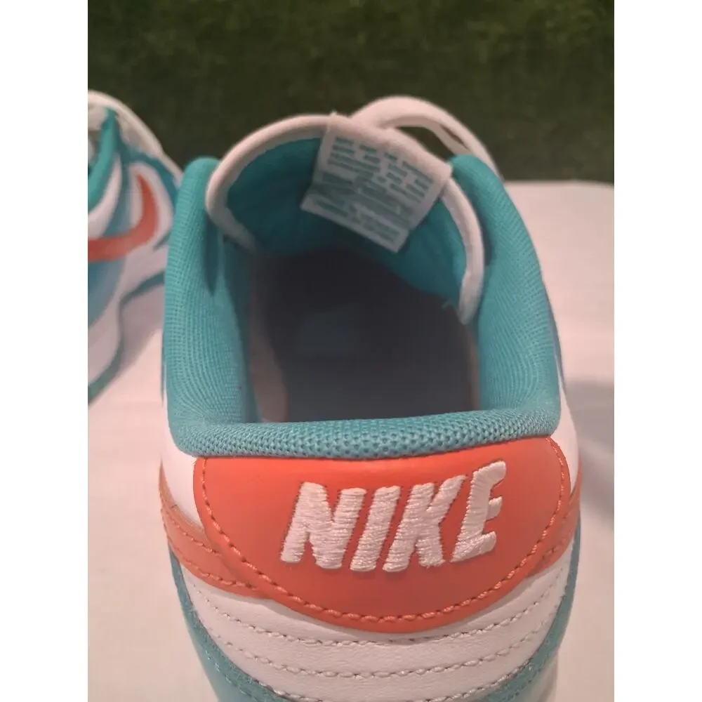 Nike Dunk Low Miami Dolphins White Dusty Cactus DV0833-102 Men's Size 13 Used